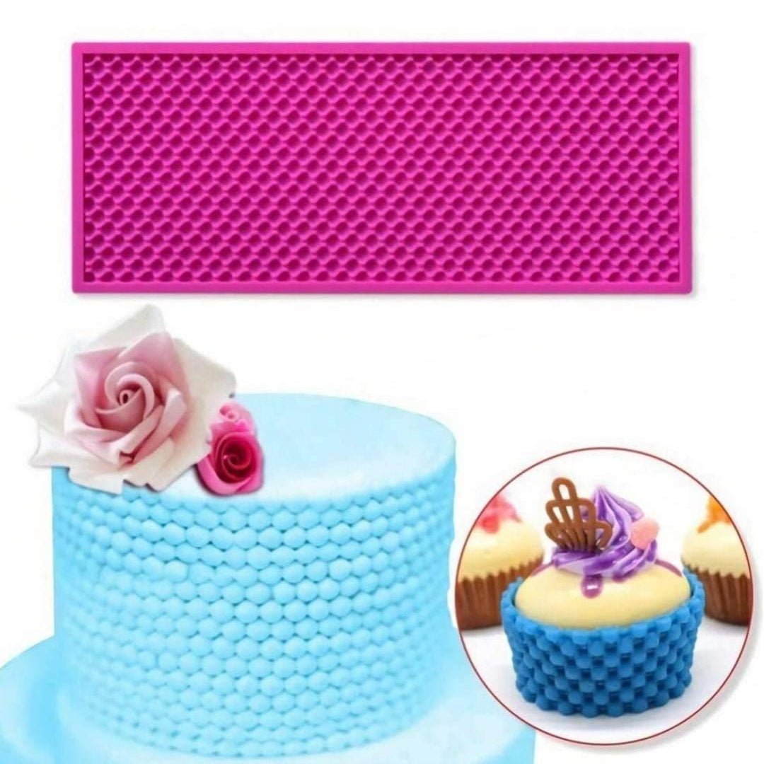 Bakewareind Pearl Lace Texture Mat Fondant Silicone Mould - Bakeware India