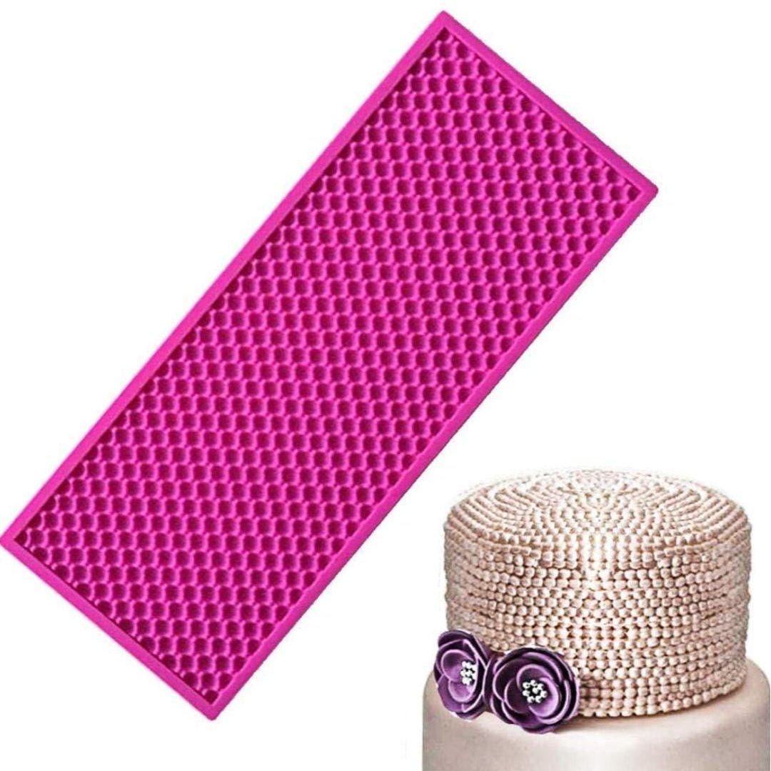 Bakewareind Pearl Lace Texture Mat Fondant Silicone Mould - Bakeware India