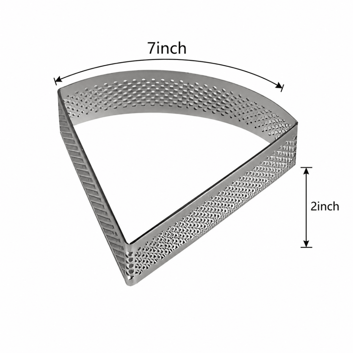 Bakewareind Perforated Triangle Tart Ring, 7 inch - Bakeware India