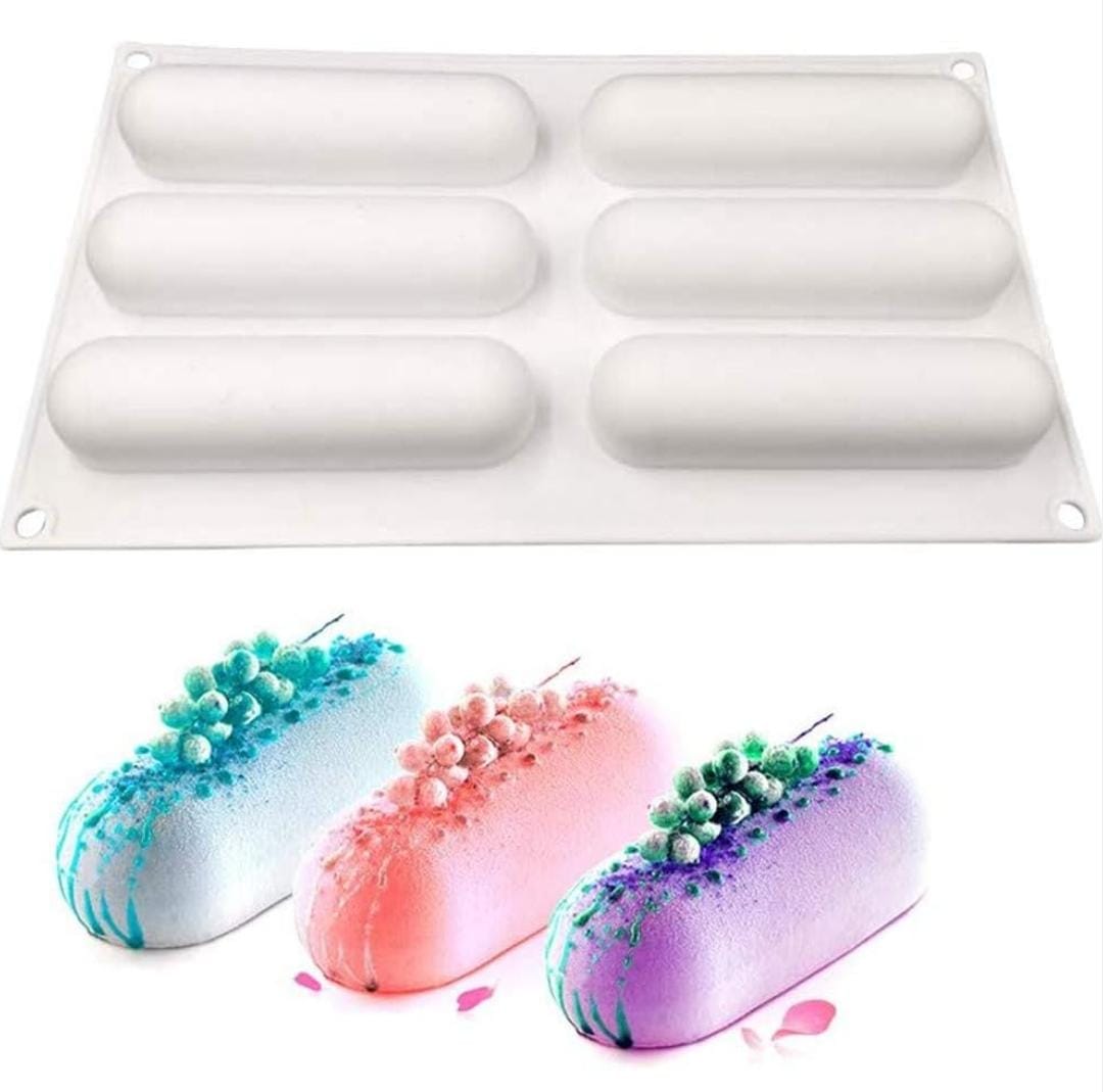 Bakewareind Pillow Eclair Entremet Cake Mousse Silicone Mould - Bakeware India