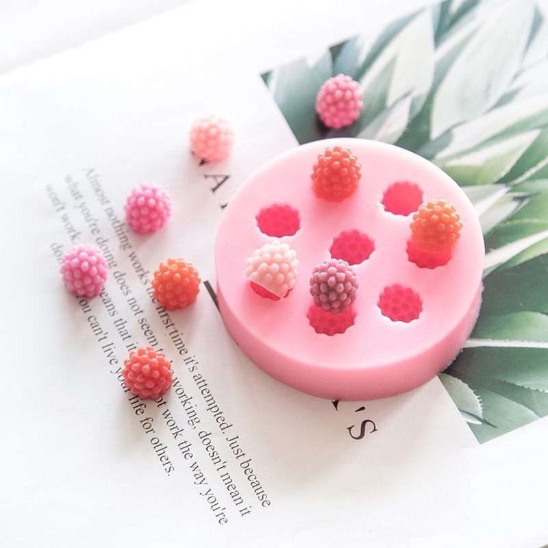 Bakewareind Raspberry Berry Fondant Chocolate Cake Silicone Mould, 9 cavity - Bakeware India