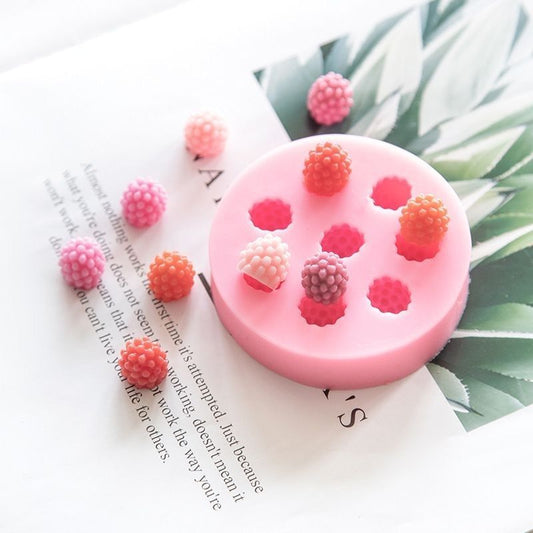 Bakewareind Raspberry Berry Fondant Chocolate Cake Silicone Mould, 9 cavity - Bakeware India