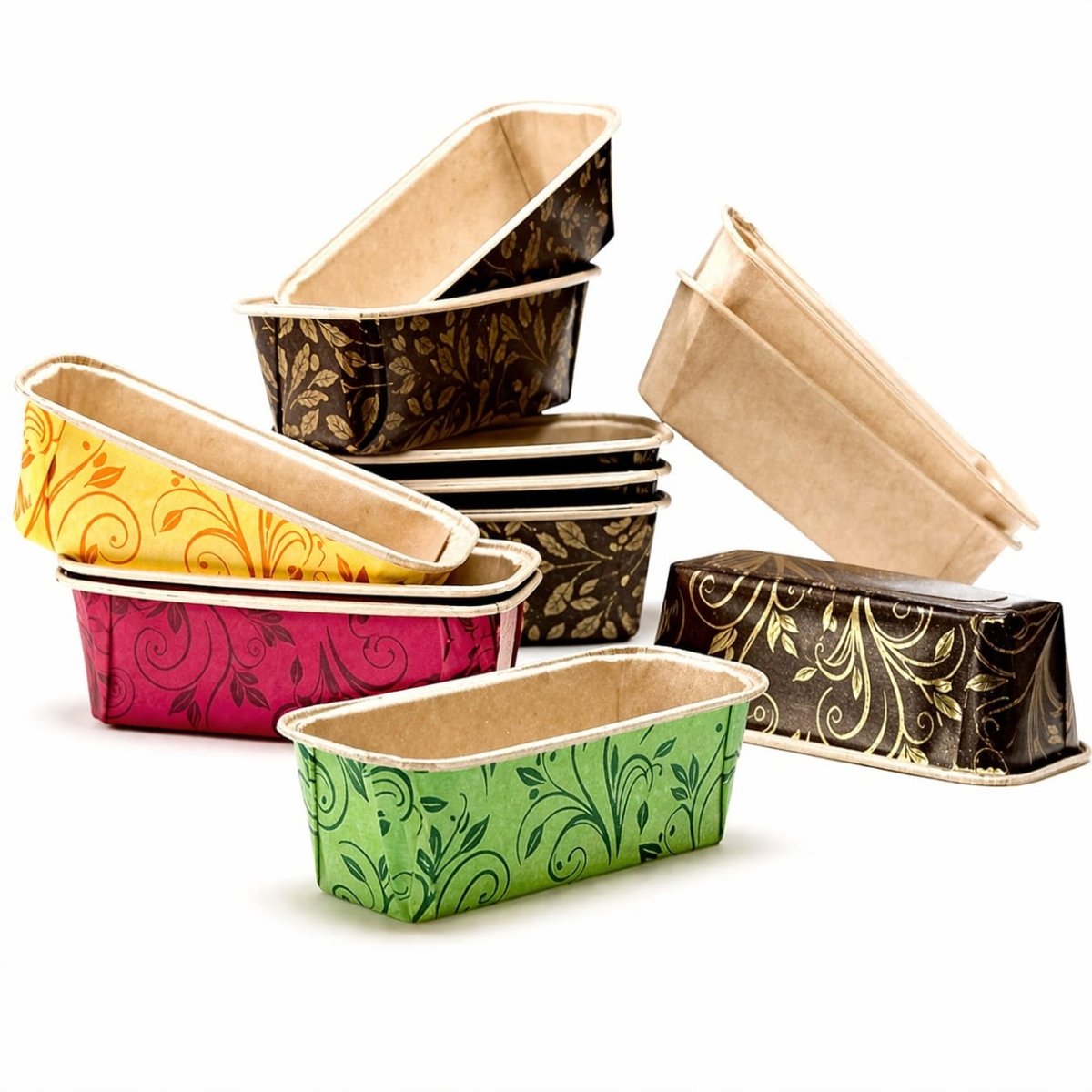 Bakewareind Rectangle Bake and serve 10pcs set Assorted - Bakeware India