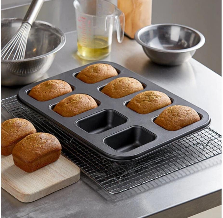 Bakewareind Rectangle Loaf Bread Cavity Nonstick Tray Pan - Bakeware India