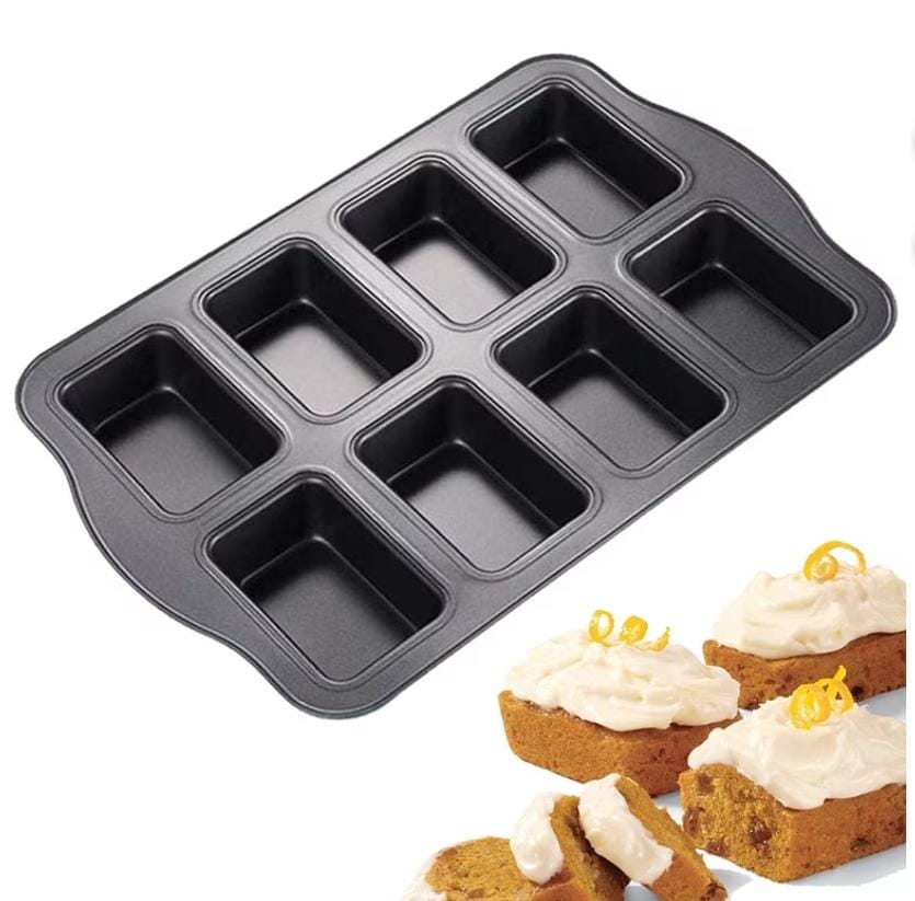 Bakewareind Rectangle Loaf Bread Cavity Nonstick Tray Pan - Bakeware India