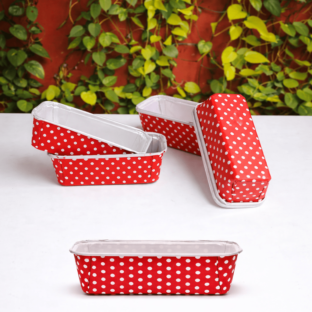 Bakewareind Red Plum Loaf Bake And Serve Liners , 10pcs - Bakeware India