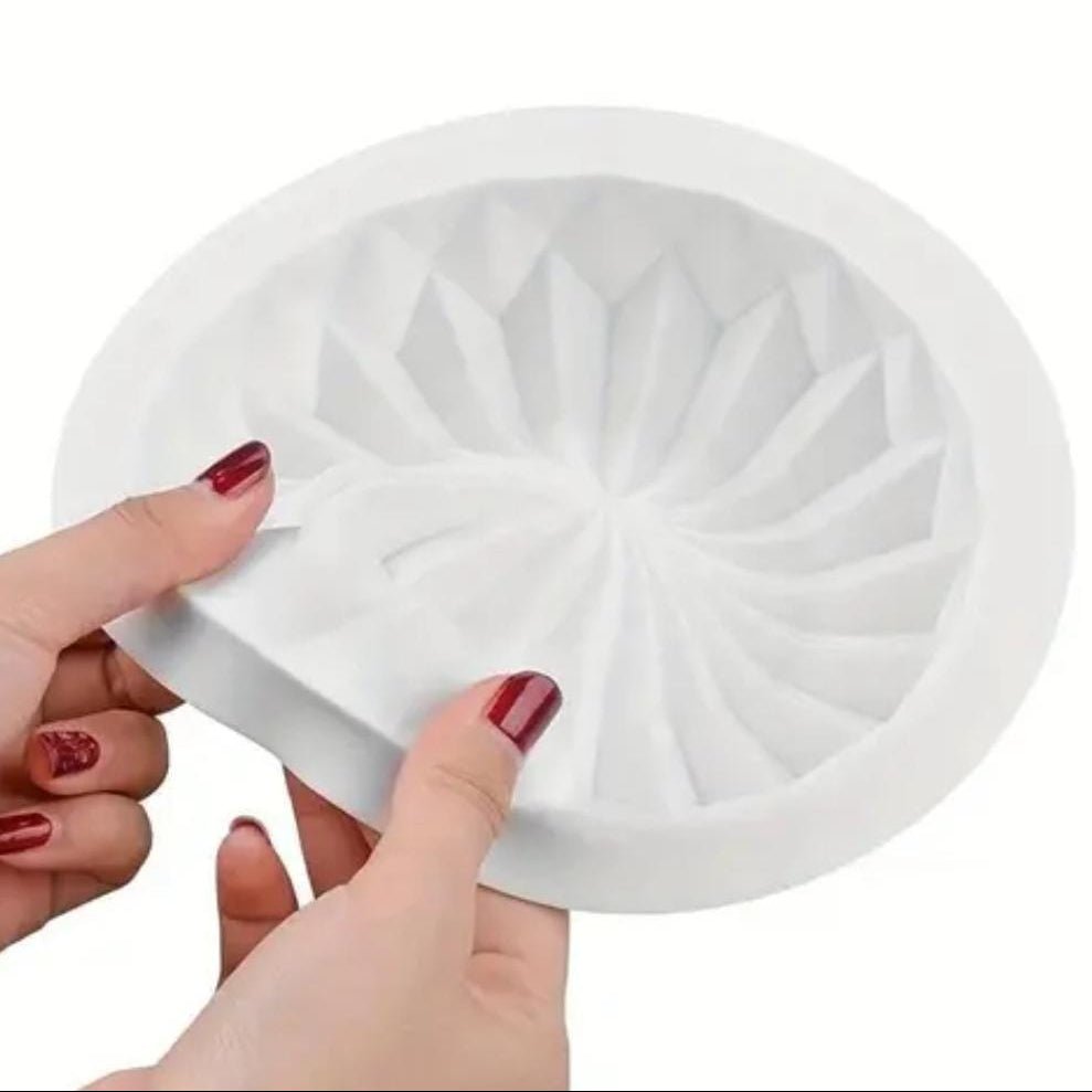 Bakewareind Round Origami Lace Mousse Cake Mould - Bakeware India