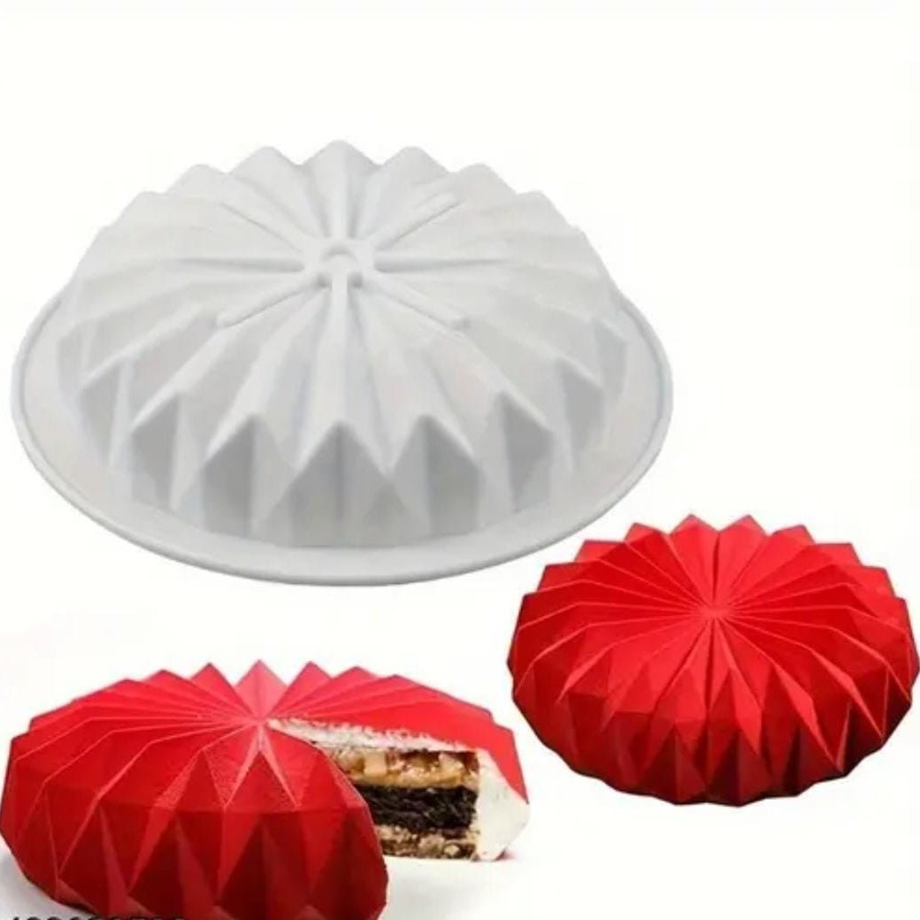 Bakewareind Round Origami Lace Mousse Cake Mould - Bakeware India