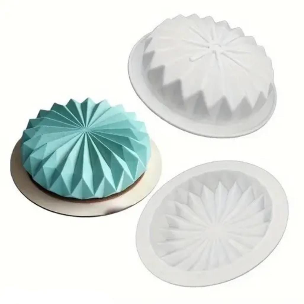 Bakewareind Round Origami Lace Mousse Cake Mould - Bakeware India