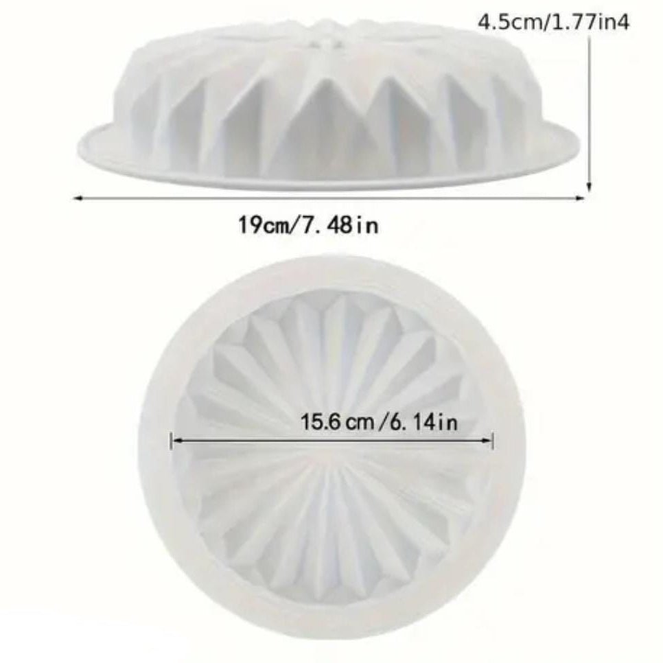 Bakewareind Round Origami Lace Mousse Cake Mould - Bakeware India