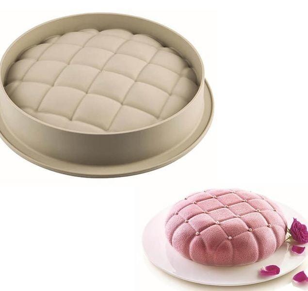 Bakewareind Round Pillow Entremet Cake Silicone Mould - Bakeware India