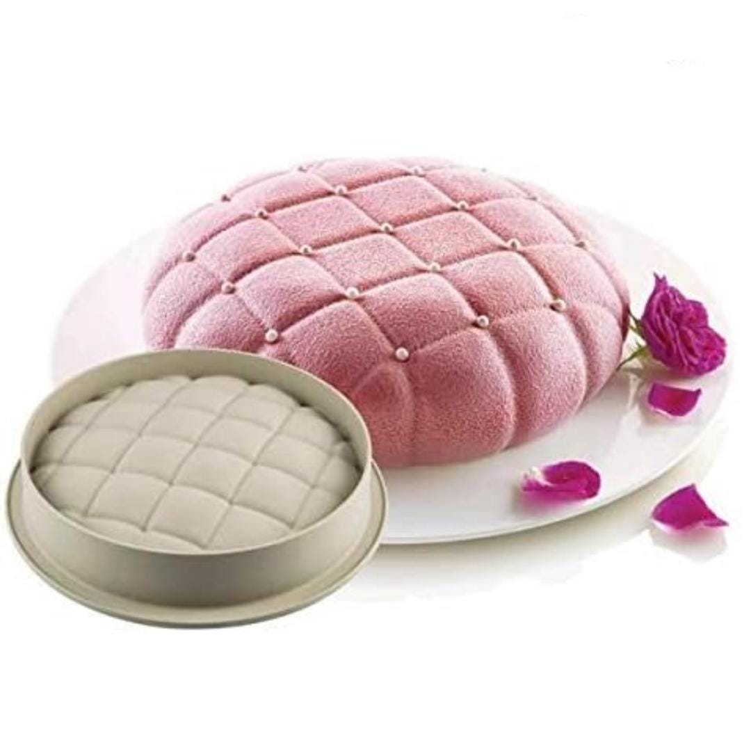Bakewareind Round Pillow Entremet Cake Silicone Mould - Bakeware India