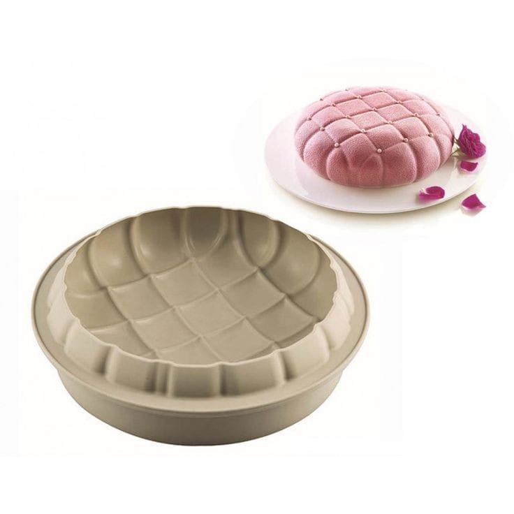 Bakewareind Round Pillow Entremet Cake Silicone Mould - Bakeware India