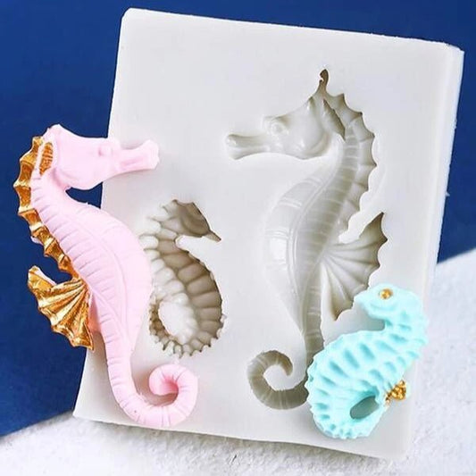 Bakewareind Sea horse Fish Underwater Silicone Mould - Bakeware India