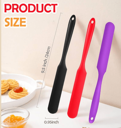 Bakewareind Skinny Silicone Jar Spatula Cake Tool - Bakeware India