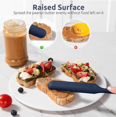 Bakewareind Skinny Silicone Jar Spatula Cake Tool - Bakeware India