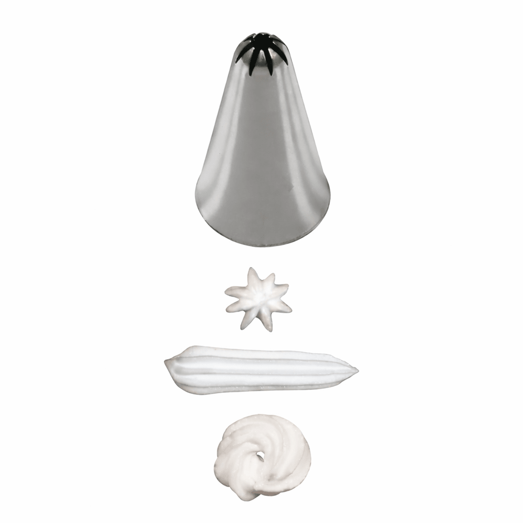 Bakewareind Small Star Nozzle No. 8 Icing Nozzle - Bakeware India