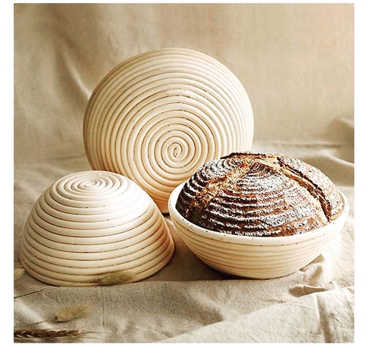 Bakewareind Sourdough Bread Starter Kit Banneton Bread Proofing Basket - 10” Round - Bakeware India