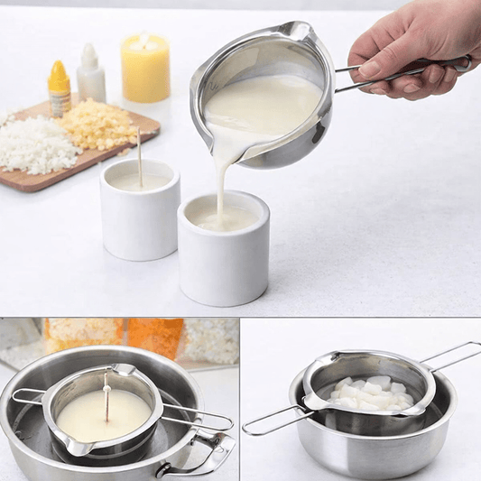 Bakewareind Stainless Steel Melting Pot For Chocolate/ Wax - Bakeware India