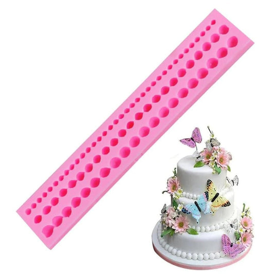 Bakewareind String Pearl Fondant Silicone Mould - Bakeware India