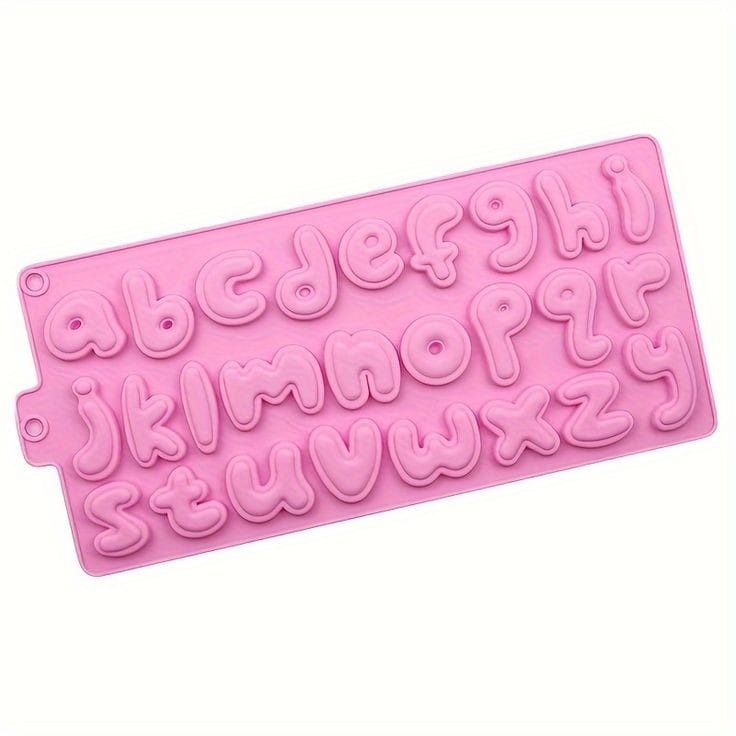 Bakewareind Stylish Lowercase Alphabet Silicone Chocolate Cake Mould - Bakeware India