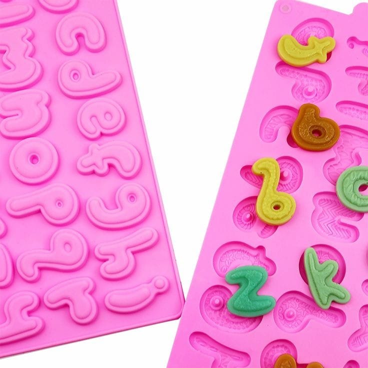 Bakewareind Stylish Lowercase Alphabet Silicone Chocolate Cake Mould - Bakeware India