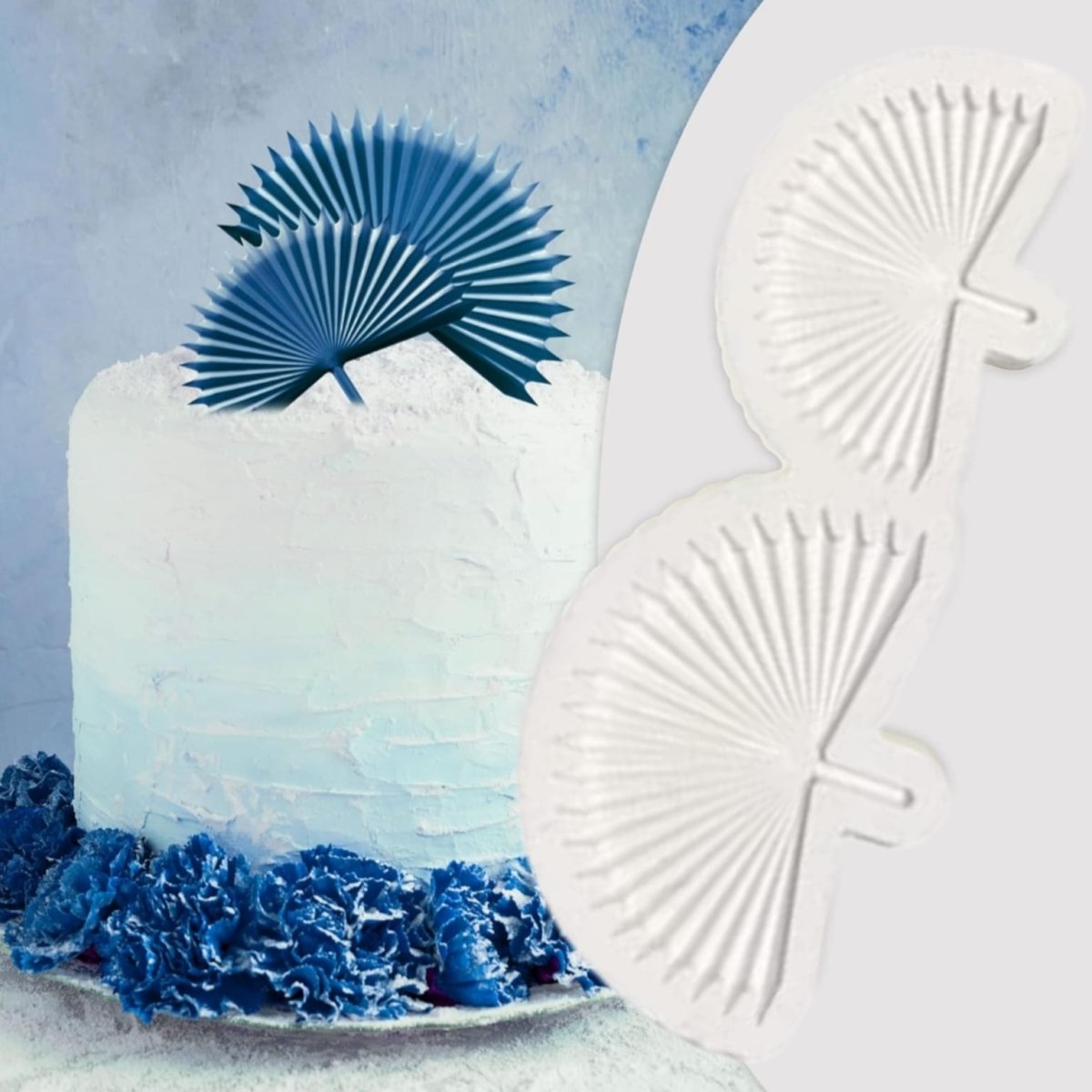 Bakewareind Sun Palm Fan Silicone Mould - Bakeware India