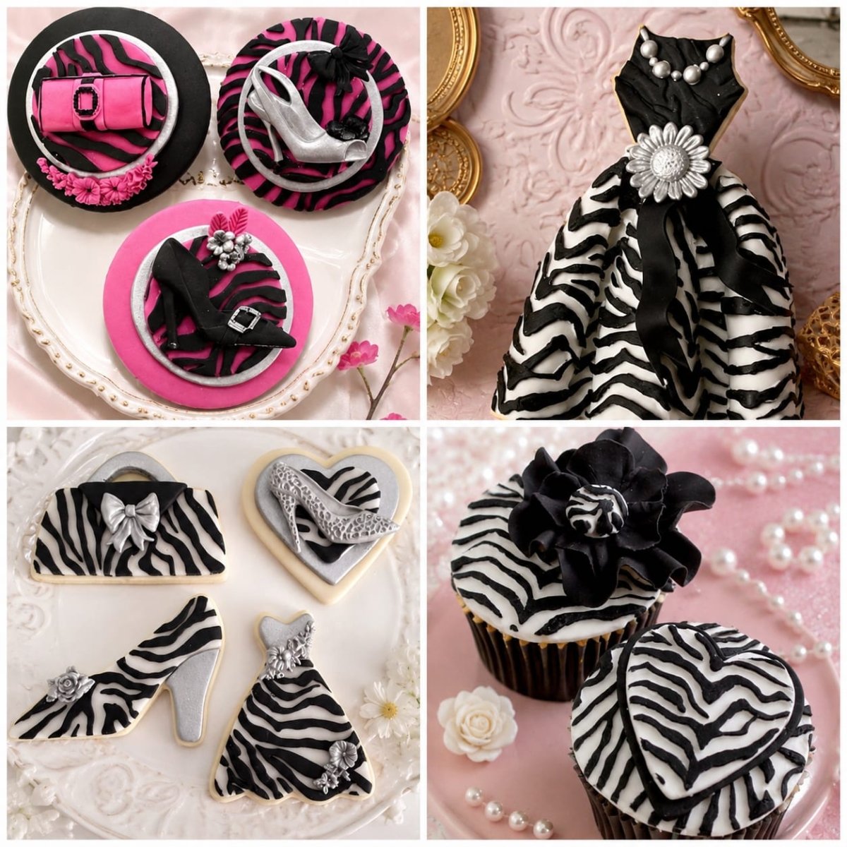 Bakewareind Tiger Stripe Pattern Onlay Texture Silicone Chocolate Fondant Mould - Bakeware India