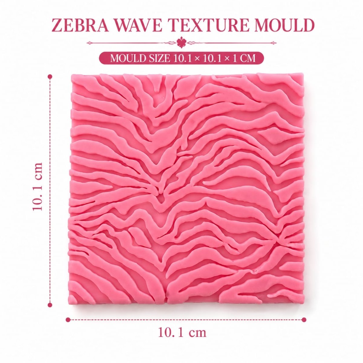 Bakewareind Tiger Stripe Pattern Onlay Texture Silicone Chocolate Fondant Mould - Bakeware India