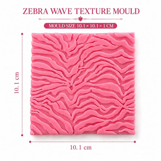 Bakewareind Tiger Stripe Pattern Onlay Texture Silicone Chocolate Fondant Mould - Bakeware India