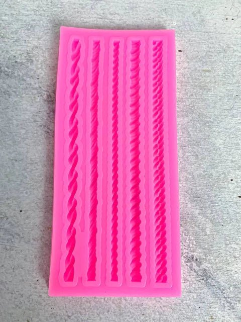 Bakewareind Twist Rope Border Chain Silicone Mould - Bakeware India