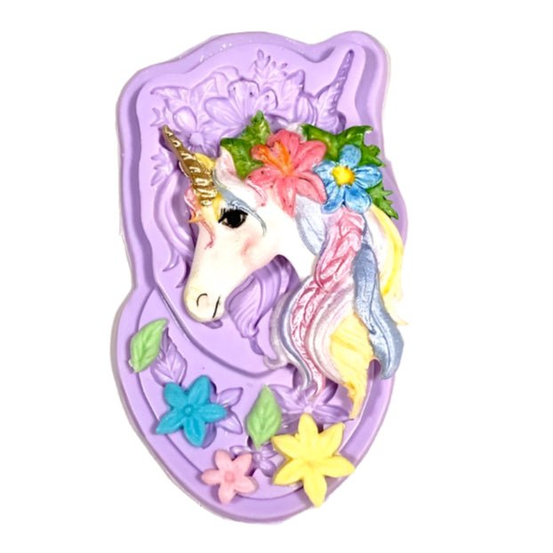 Bakewareind Unicorn Rainbow Cake Cookie Fondant Silicone Mould - Bakeware India