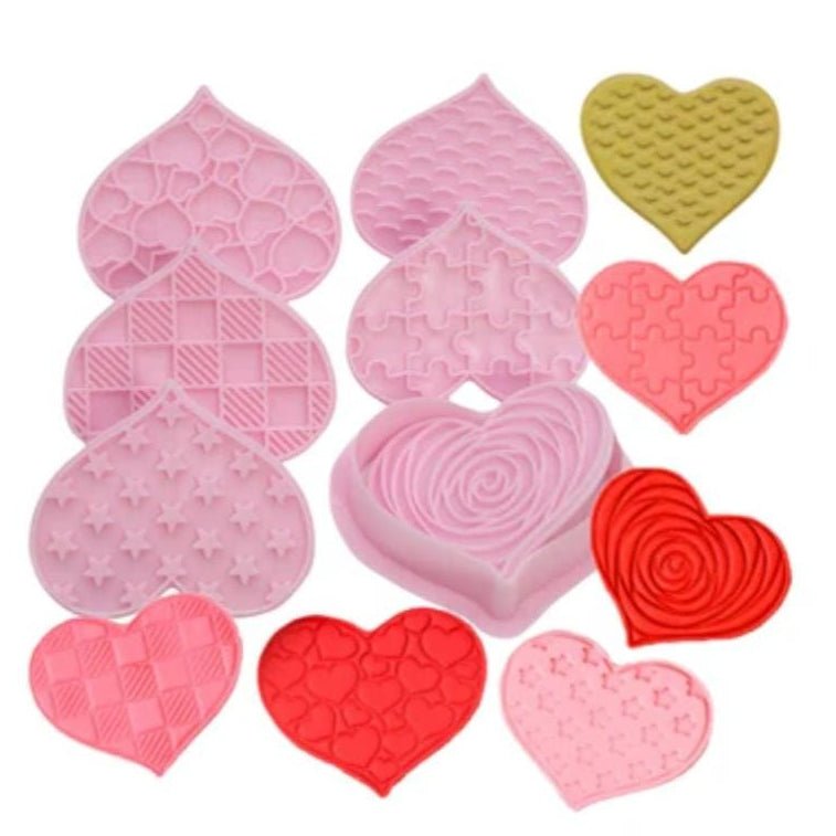 Bakewareind Valentines Heart Cookie Cake Cutter 6pcs - Bakeware India