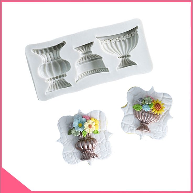 Bakewareind Vase Shape Silicone Fondant Cake Mould - Bakeware India