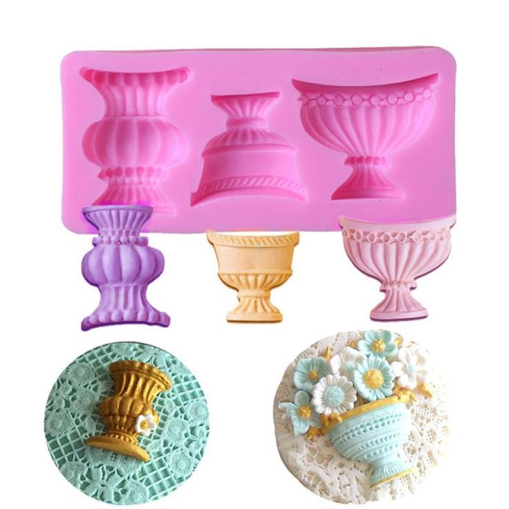 Bakewareind Vase Shape Silicone Fondant Cake Mould - Bakeware India
