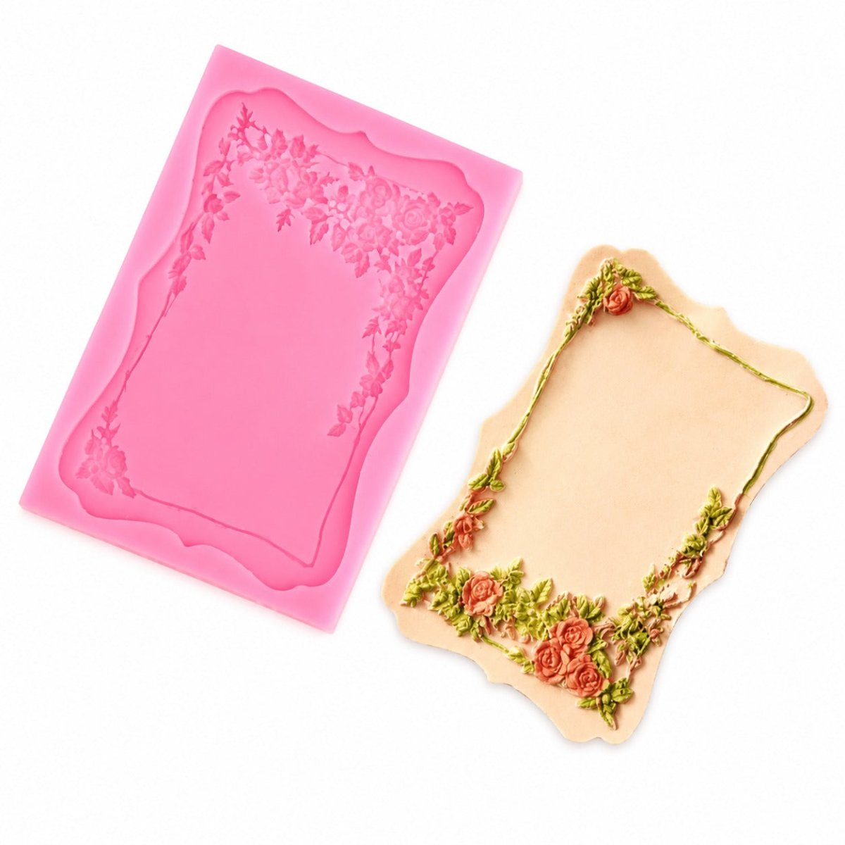 Bakewareind Vintage Frame Silicone Mould - Bakeware India