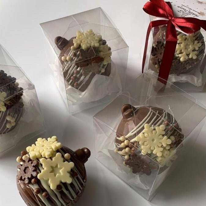Bakewareind Wedding Favor Clear Plastic PVC Packing Box For Chocolate, 10pcs - Bakeware India