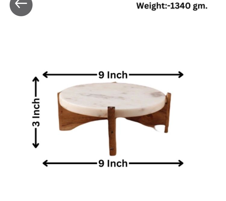 Bakewareind Wooden Cross White Stand Detachable Cake Stand - Bakeware India