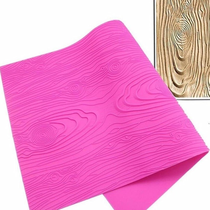 Bakewareind Wooden Impression Lace Texture Silicone Mat - Bakeware India