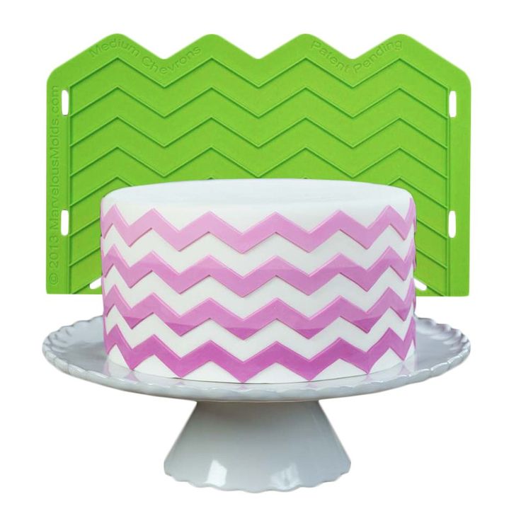 Bakewareind Zigzag Onlay Texture Mat Silicone Chocolate Fondant Mould - Bakeware India