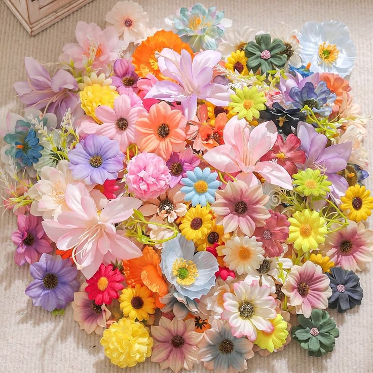 Bakewareindia Assorted Artificial Flower Pack, Select colors -10pcs - Bakeware India