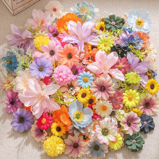Bakewareindia Assorted Artificial Flower Pack, Select colors -10pcs - Bakeware India