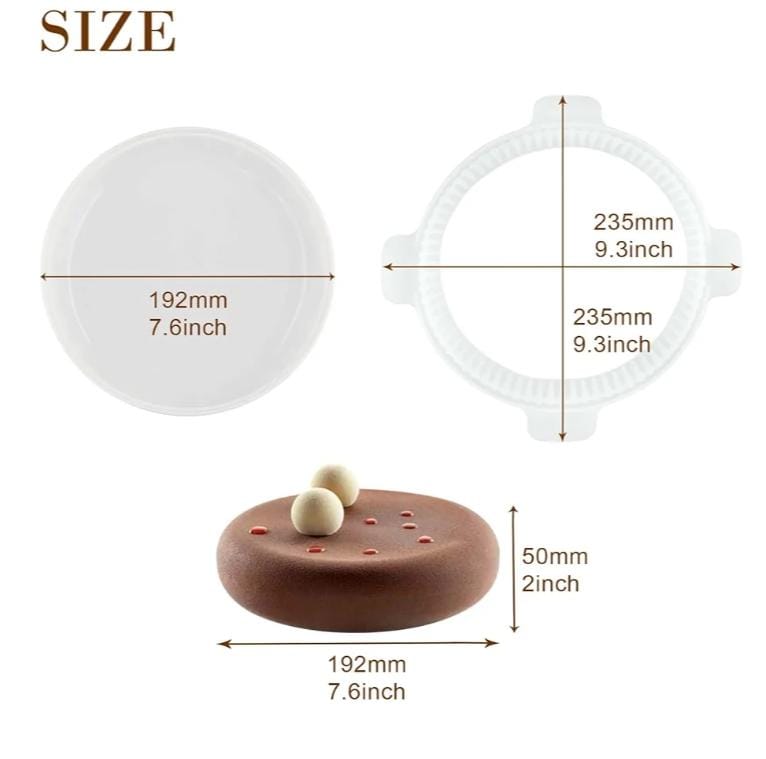 Bakewareindia Eclipse Entremet Silicone Cake Mould - Bakeware India