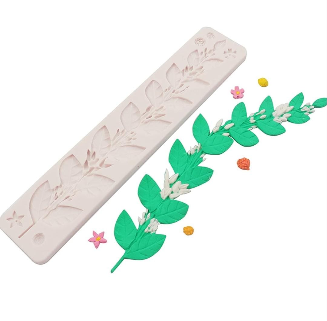 Bakewareindia Leaf Fondant Cake Silicone Mould - Bakeware India
