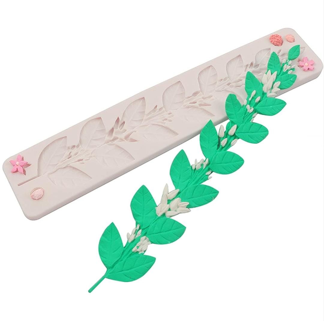 Bakewareindia Leaf Fondant Cake Silicone Mould - Bakeware India