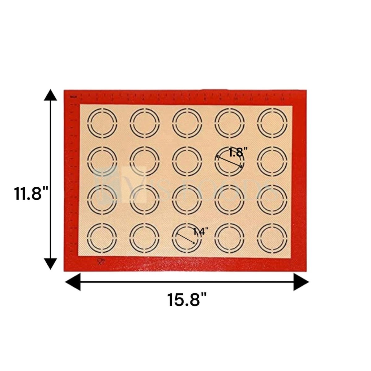 Bakewareindia Macaron Silpat Silicone Mat - Bakeware India