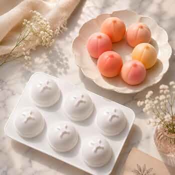 Bakewareindia Peach Fruit Mousse Entremet Cake Silicone Mould , 6cavity - Bakeware India