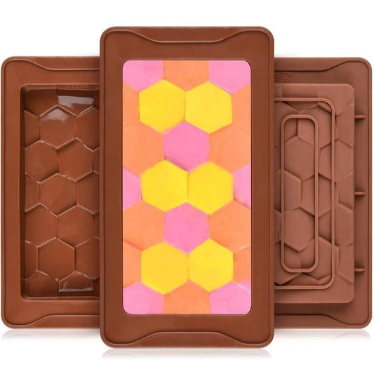 Hexagon Bar Chocolate Silicone Mould - Bakeware India
