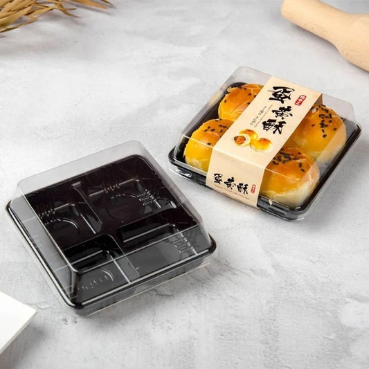 Bakewareind 4 Compartment Chocolate / Pastry Box ,5pcs