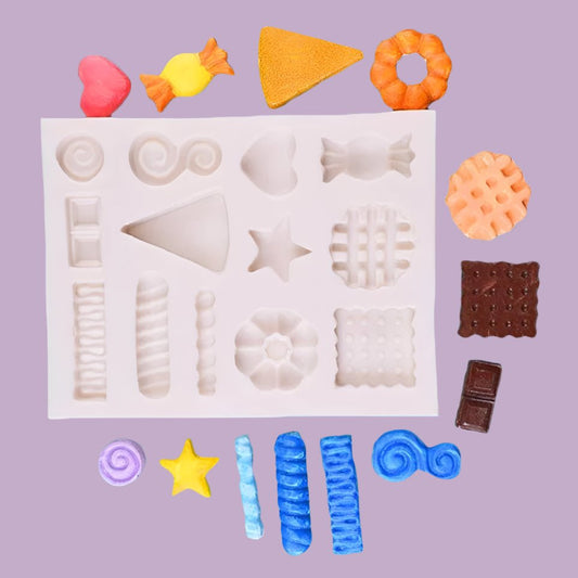 Lyba Candy Cookie Cake Fondant Chocolate Silicone Mould - Bakeware India